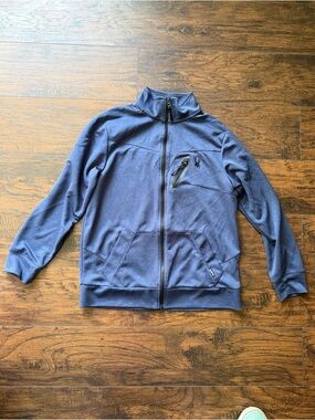 Men’s Navy Zip-Up Spyder Hoodie size large (U1)